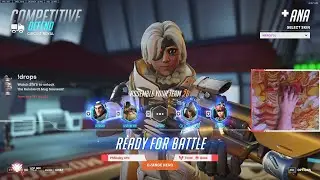 21K HEALS! TOP 500 ANA! GALE SHOWING HIS INSANE ANA SKILLS - GAMEPLAY OVERWATCH 2 SEASON 1