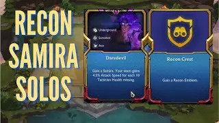 4 Recon - I gave Samira a recon emblem and she went crazy | tft set 8 ranked |