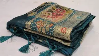 New Jaipuri Party wear saree| Chiffon Sarees|Silk Sarees#Newfancysaree #sareecollection 