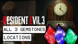 Resident Evil 3 Remake All 3 Gemstone Locations (Clock Tower monument Puzzle Solution)