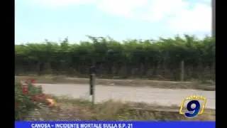 Canosa | Incidente mortale sulla S.P. 21