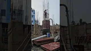 column casting for rmc #shortsyoutube #constructionsite #shorts
