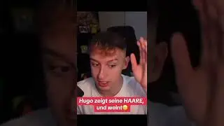 Hugo zeigt uns seine Hairline 😀  Und entbl&ouml;&szlig;t seine Geheimratsecken  #letshugo #hugo #twitch #strea