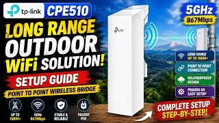 TP Link CPE510 Long Range Outdoor Wi Fi Solution - English