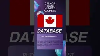 Canada Phone Number Address | Bulk Email Data