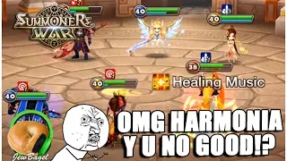 SUMMONERS WAR : Harmonia & Rica Guild Wars Playtime & Rune Crafting
