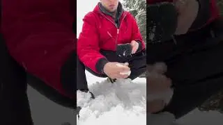 ASMR Playing in the snow #asmr #snowasmr #outdoors