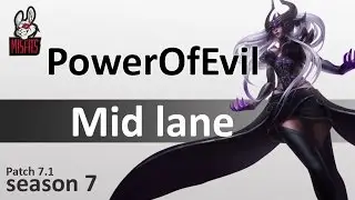 MSF PowerOfEvil : Syndra vs Swain | Mid lane | EUW LOL | Patch 7.1 | Season7