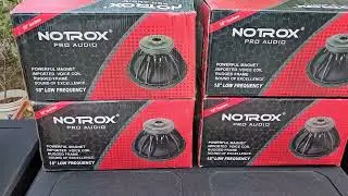 Notrox 12000 Watt Bass 18inch Peak Power 2000+2000w RMS Dual Cabinet 5 Inch Voice Coil Double Spyder