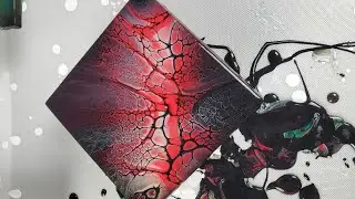 SheleeArt Bloom Technique - Fluid Art - Acrylic Pouring - Coasters - Abstract Art