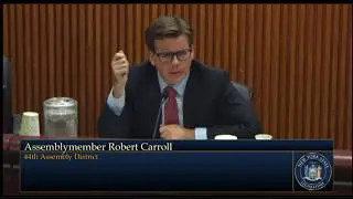 Assemblymember Carroll Questioning Basil Seggos, DEC Commissioner