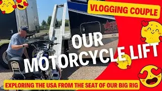 How Our Bike Lift Works On Our Semi Truck, How To Get Motorcycle on Semi Truck