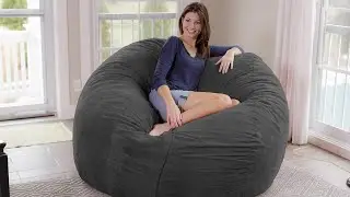 Ultimate Comfort! Chill Sack 7ft Bean Bag Chair 🛋️ Soft, Large & Perfect for Lounging