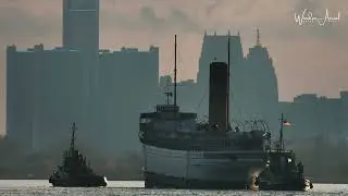 SS KEEWATIN STEAM SHIP JOURNEY APRIL 2023 by Windsor Aerial Drone Photography