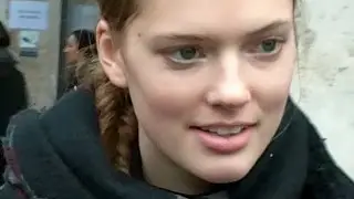 Top Model Emmy RAPPE @ Show Viktor & Rolf 28 january 2015 Paris Fashion Week