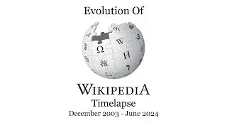 Evolution Of Wikipedia Timelapse (2003-2024)