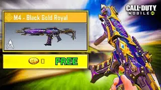 FREE M4 LEGENDARY SKIN GOLD & BLACK UNLOCK+GUNSMITH/ LOADOUT FOR MP COD MOBILE    