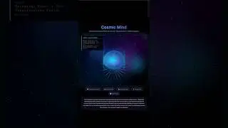 Cosmic Mind Visualization &mdash; Neural Universe Animation | Deep Space Brain Simulation