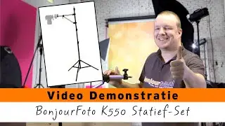 BonjourFoto K550 Statief-set voor Filmen/Fotograferen van bovenaf