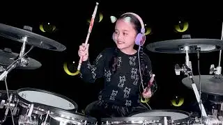 Cat Song (Kim Yuna) drum cover by Aryssa Gall (8yo)