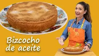 Mi BIZCOCHO de Aceite de Oliva / Repostería CASERA / Bizcocho esponjoso y muy jugoso 😍