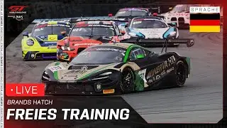 LIVE | Freies Training | Brands Hatch | GT World Challenge Europe powered by AWS 2025 (Deutsche)
