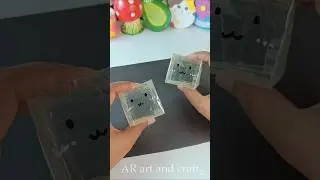 DIY cute tape squishy 🧊 #shorts #youtubeshorts #art #craft