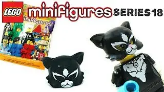 Review: Cat Costume Girl, LEGO Collectible Minifigures series 18, Birthday Party set 71021