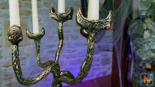 Making a snake candle holder