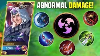 LANCELOT FREESTYLE KILL! ABNORMAL DAMAGE! TOP GLOBAL LANCELOT -MLBB