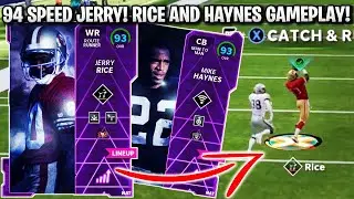 94 SPEED JERRY RICE GOES OFF! LEGENDS JERRY RICE AND MIKE HAYNES GAMEPLAY! | MADDEN 22 ULTIMATE TEAM