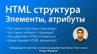 Что такое HTML элемент, атрибут, структура