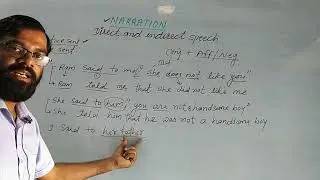Narration: Part-6 , Negative Sentence.         Direct and indirect speech, for class 10th,9th,8th,