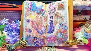 🧚&zwj;♀️ ASMR: Pastel Magic & Comfort Pages from the Heart 🌸🤍#newjournal #asmr #junkjournal #journal