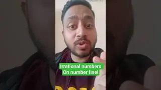 Irrational numbers on Number Line #shorts #shubhanshusir #maths