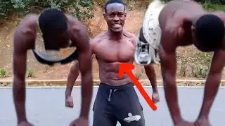 Strong man - push-ups variation /that's crazy 😂💪man 