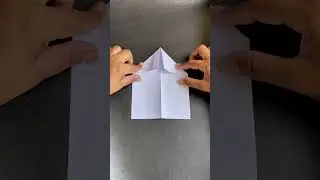 Farthest Flying Paper Airplane ✈️| How to Make Long Distance Paper Plane #shorts #airplane #trending