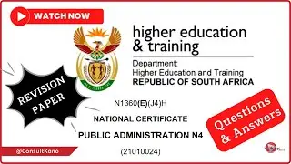 Public Administration N4 Exam Preparation Revision | Exam Question Paper and Answers Memo: Episode 1