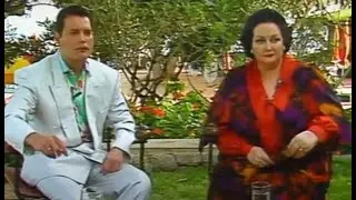 Фредди Меркьюри и Монсеррат Кабалье интервью на Ибице 1987 год + клип Барселона
