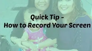 Quick Tip | How to | Record Screen Mac