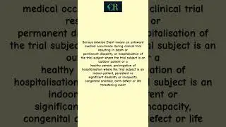 Serious Adverse Event #ndct #clinicaltrials #trending #goodclinicalpractice #facts #clinicalpractice