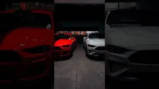 ford mustang squad 🔥 mustang in red and white colour #shorts #mustang