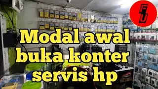 usaha konter hp modal awal buka konter servis hp vlog iseng