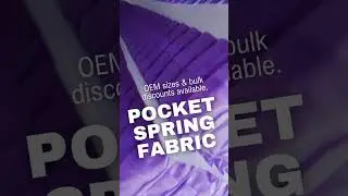 Non Woven Fabric For Pocket Spring Mattress #BeddingIndustry #SustainableBedding #nonwovenfabric