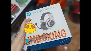 HP GAMING HEADSET H500GS GOLD RGB 7.1 unboxing