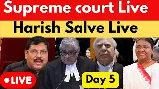 Day-5 SC-CJI Live, Supreme Court LIVE- President's Reference On Time Limit For Bills' Assent
