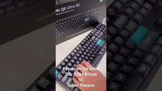 Keychron Q6 Ultra Silk POM Brown vs Super Banana switches. Banana wins! Silk POM Banana tbd&hellip;