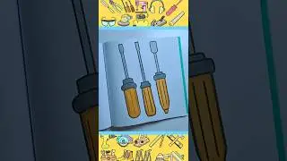 Screwdrivers Set Coloring | Workshop Basics #drawing #mindfulcoloring #art
