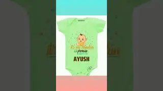 Customised baby Rompers & T-shirts, Amazing gift for a new born baby