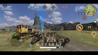 Crossout Mobile gameplay PvP battle 5/6 kills by piranha
